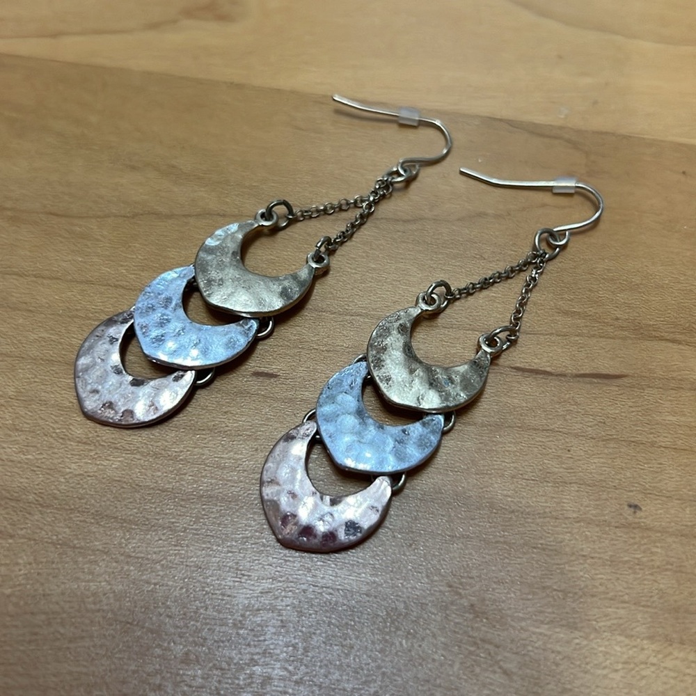 BOGO FREE • Elegant Gold and Silver Dangle Earrings